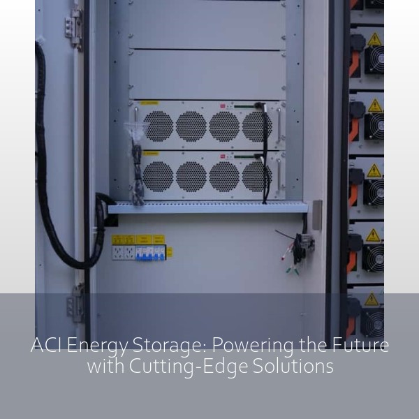 ACI Energy Storage: Powering the Future with Cutting-Edge Solutions